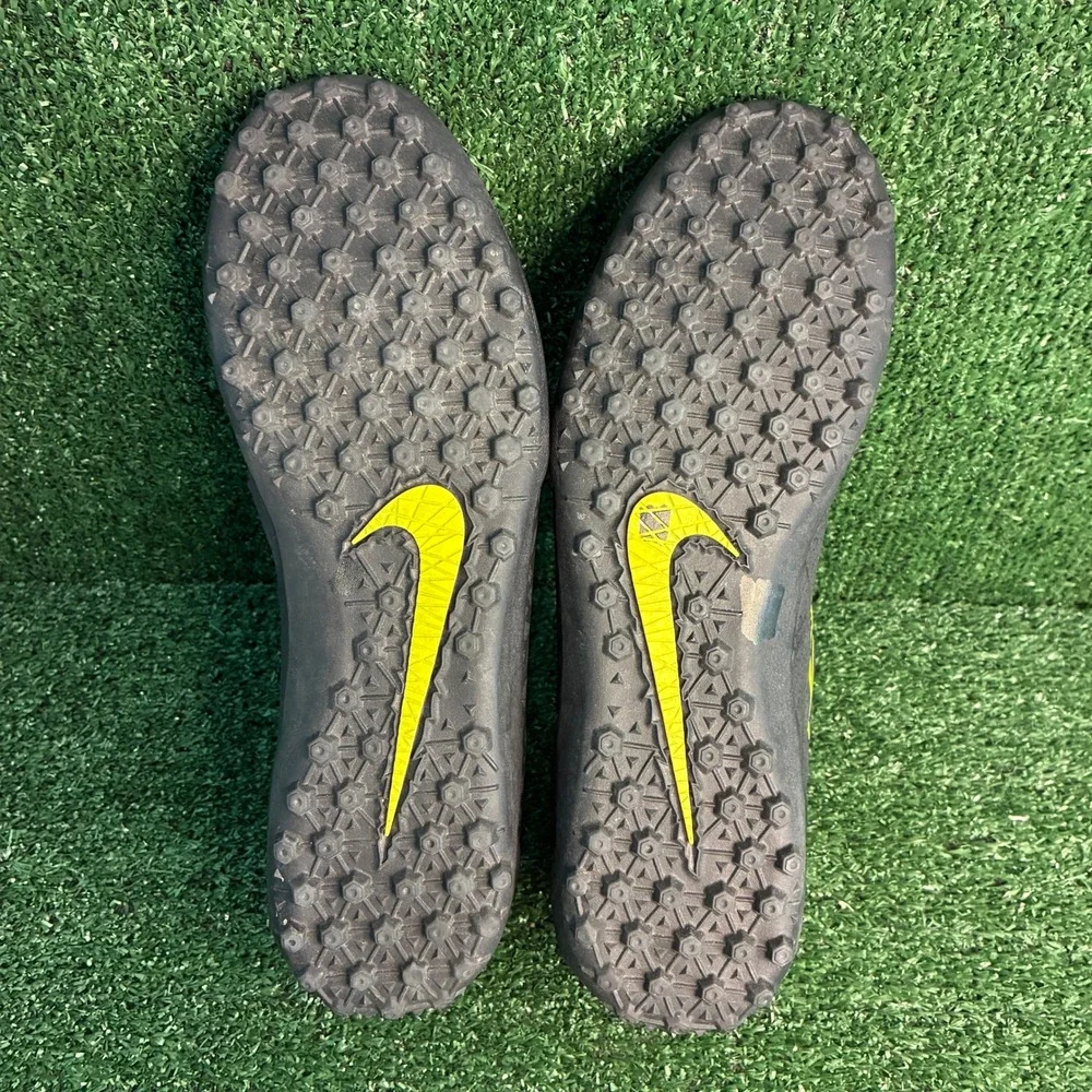 Nike Hypervenom X Phelon II TF Turf Soccer Cleats Shoes Black Volt Mens Size 13